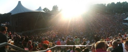 Panoramablick auf Pearl Jam